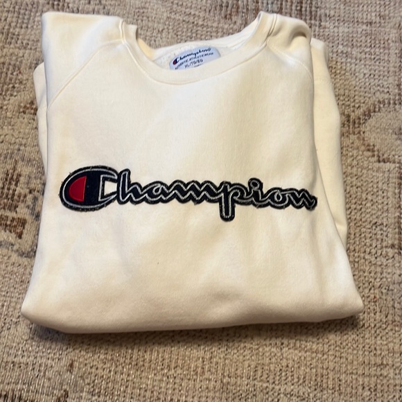Champion Tops - White Crewneck
